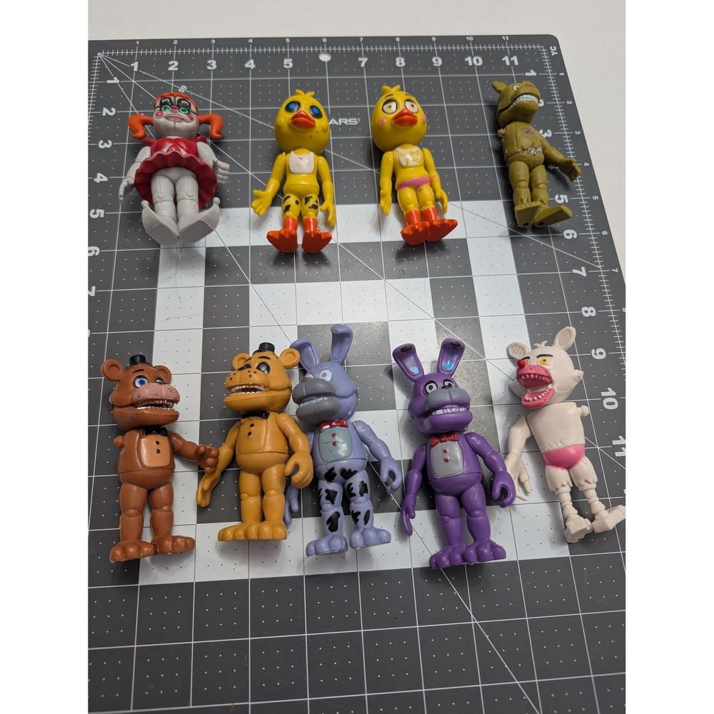 Five Nights at Freddys‎ Action Figure Lot 9 Circus Baby Chica Freddy Bonnie